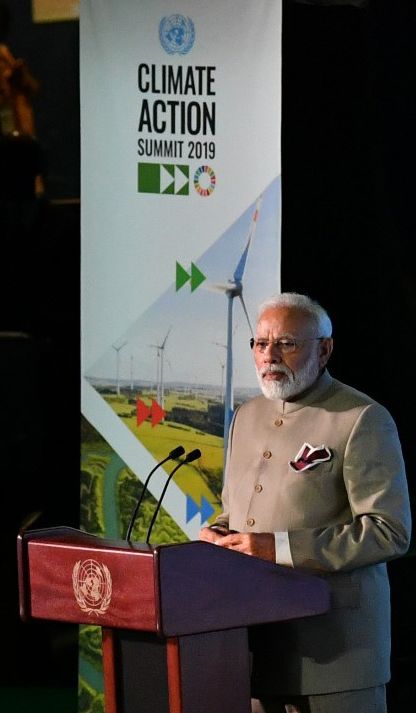 PM Modi at the Climate Action Summit - The India Climate Observatory